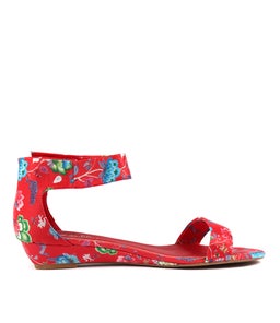 MARLENA RED PRINT FABRIC
