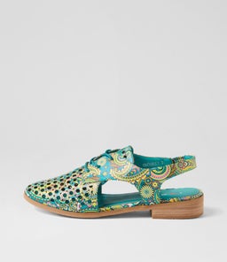QUIBBLET GREEN PAISLEY SMOOTH