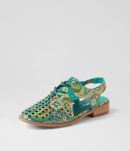 QUIBBLET GREEN PAISLEY SMOOTH