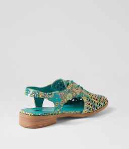 QUIBBLET GREEN PAISLEY SMOOTH