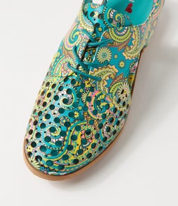 QUIBBLET GREEN PAISLEY SMOOTH