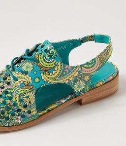 QUIBBLET GREEN PAISLEY SMOOTH