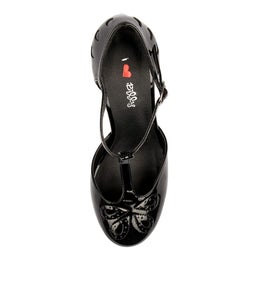 MARIE BLACK PATENT PU