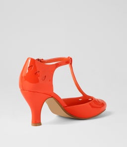 MARIE ORANGE PATENT PU