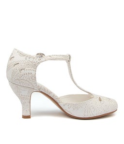 MARIE WHITE LACE EMBOSSED SMOOTH