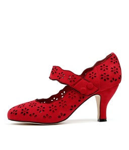 MAY RED MICROSUEDE
