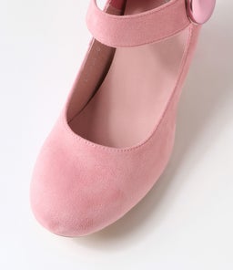 SHARIK PALE PINK PINK METALLIC MICROSUEDE SMOOTH