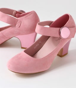 SHARIK PALE PINK PINK METALLIC MICROSUEDE SMOOTH