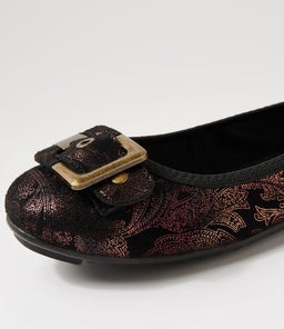 CORY BRONZE PAISLEY MICROSUEDE