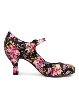 MENDY BLACK FLORAL SMOOTH