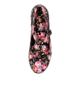 MENDY BLACK FLORAL SMOOTH