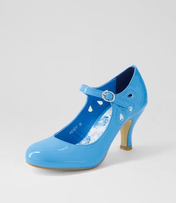 MENDY AQUA PATENT PU