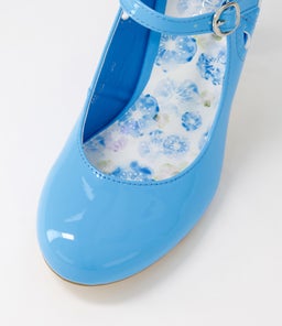 MENDY AQUA PATENT PU