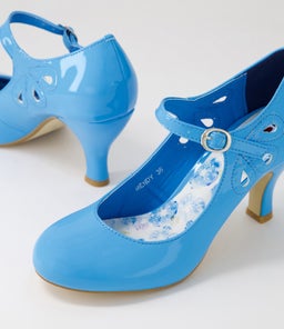 MENDY AQUA PATENT PU