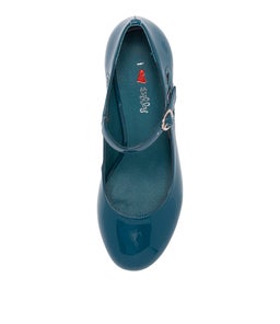 MENDY TEAL PATENT PU