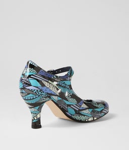 MENDY BLUE VIVID PATENT PU