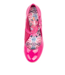 MENDY FUCHSIA PATENT PU