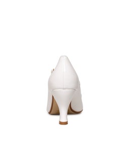 MENDY WHITE PATENT PU