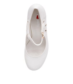 MENDY WHITE PATENT PU