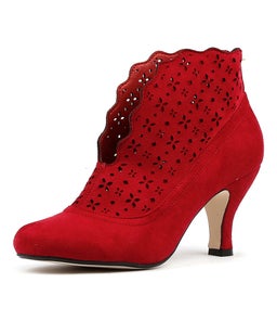 MAUDE RED MICROSUEDE