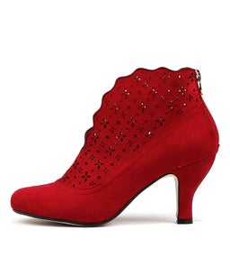 MAUDE RED MICROSUEDE