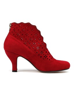 MAUDE RED MICROSUEDE