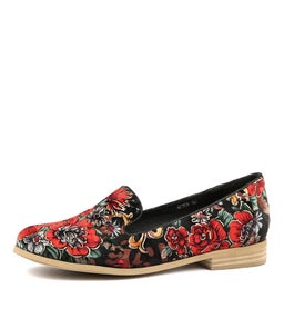 QUEM BLACK&RED FLORA VELVET