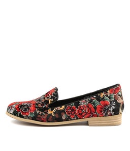 QUEM BLACK&RED FLORA VELVET