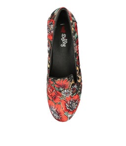 QUEM BLACK&RED FLORA VELVET