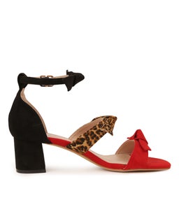 PAULETTA RED MULTI MICROSUEDE