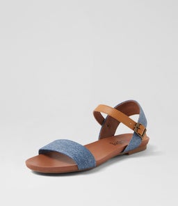 SARATOGA BLUE DENIM TAN SMOOTH
