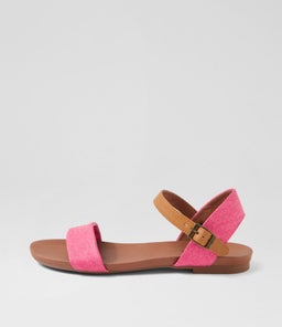 SARATOGA PINK DENIM TAN SMOOTH