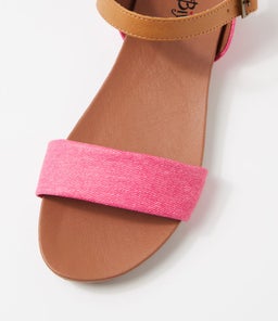 SARATOGA PINK DENIM TAN SMOOTH