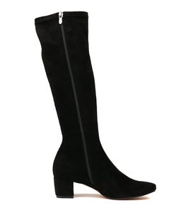 HOYTY BLACK STRETCH MICROSUEDE