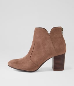 Mahlon Choc Brown Microsuede Ankle Boots Mahlon Choc Brown Microsuede Ankle Boots