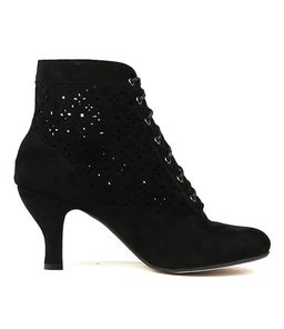 MARIBELLA BLACK MICROSUEDE