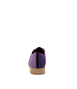 QUEZ IL PURPLE MULTI MICROSUEDE