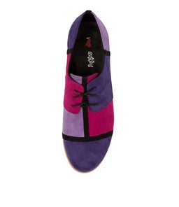 QUEZ IL PURPLE MULTI MICROSUEDE