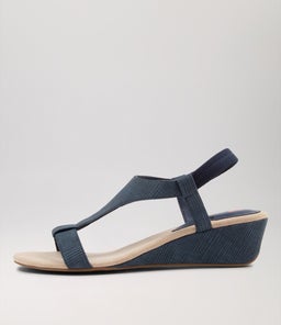 BUNRO IL DK BLUE GRID SMOOTH