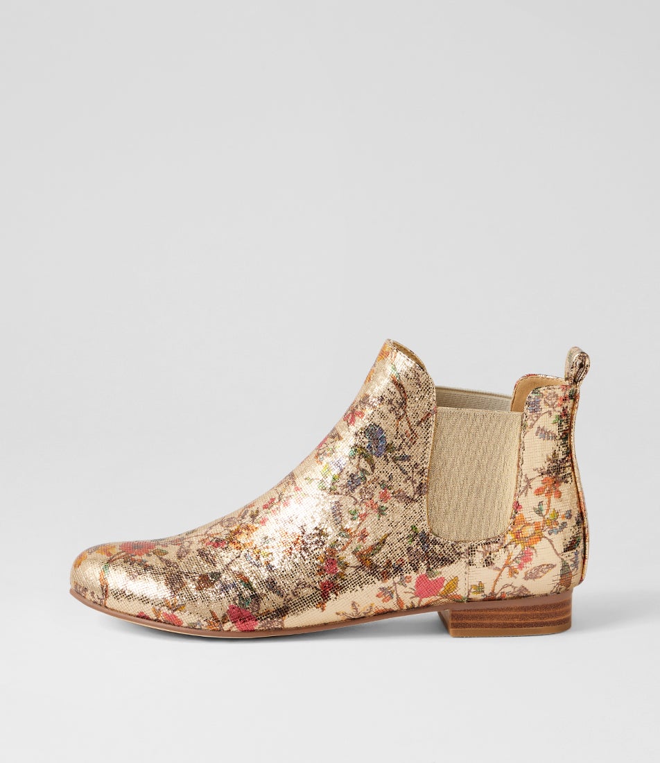 Endale Pale Gold Crush Chelsea Boots Endale Pale Gold Crush Chelsea Boots