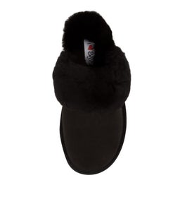 TOASTY IL BLACK BLACK LEATHER FUR