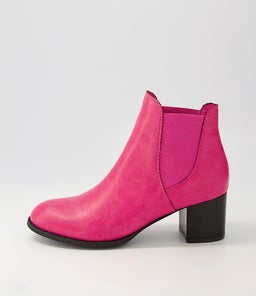 JALISES2 IL FUCHSIA BLACK HEEL SMOOTH