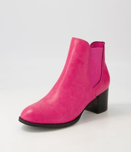 JALISES2 IL FUCHSIA BLACK HEEL SMOOTH