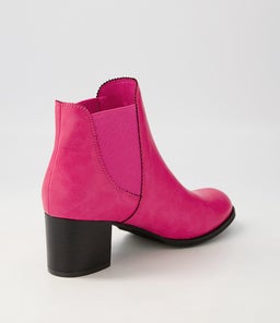 JALISES2 IL FUCHSIA BLACK HEEL SMOOTH