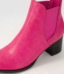 JALISES2 IL FUCHSIA BLACK HEEL SMOOTH
