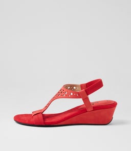 BEATRIZ IL RED NUBUCK PU