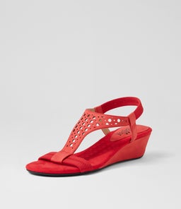 BEATRIZ IL RED NUBUCK PU