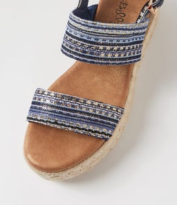HALLA IL NAVY GLITZ SYN RAFFIA