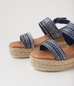 HALLA IL NAVY GLITZ SYN RAFFIA