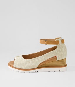 Reney Beige Linen Sandals Reney Beige Linen Sandals